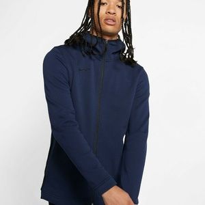 Nike Therma Flex Dri Fit Showtime Men’s Full Zip Ball Hoodie Navy Blue 930561